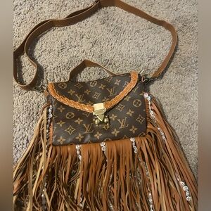 Brown Fringe Purse